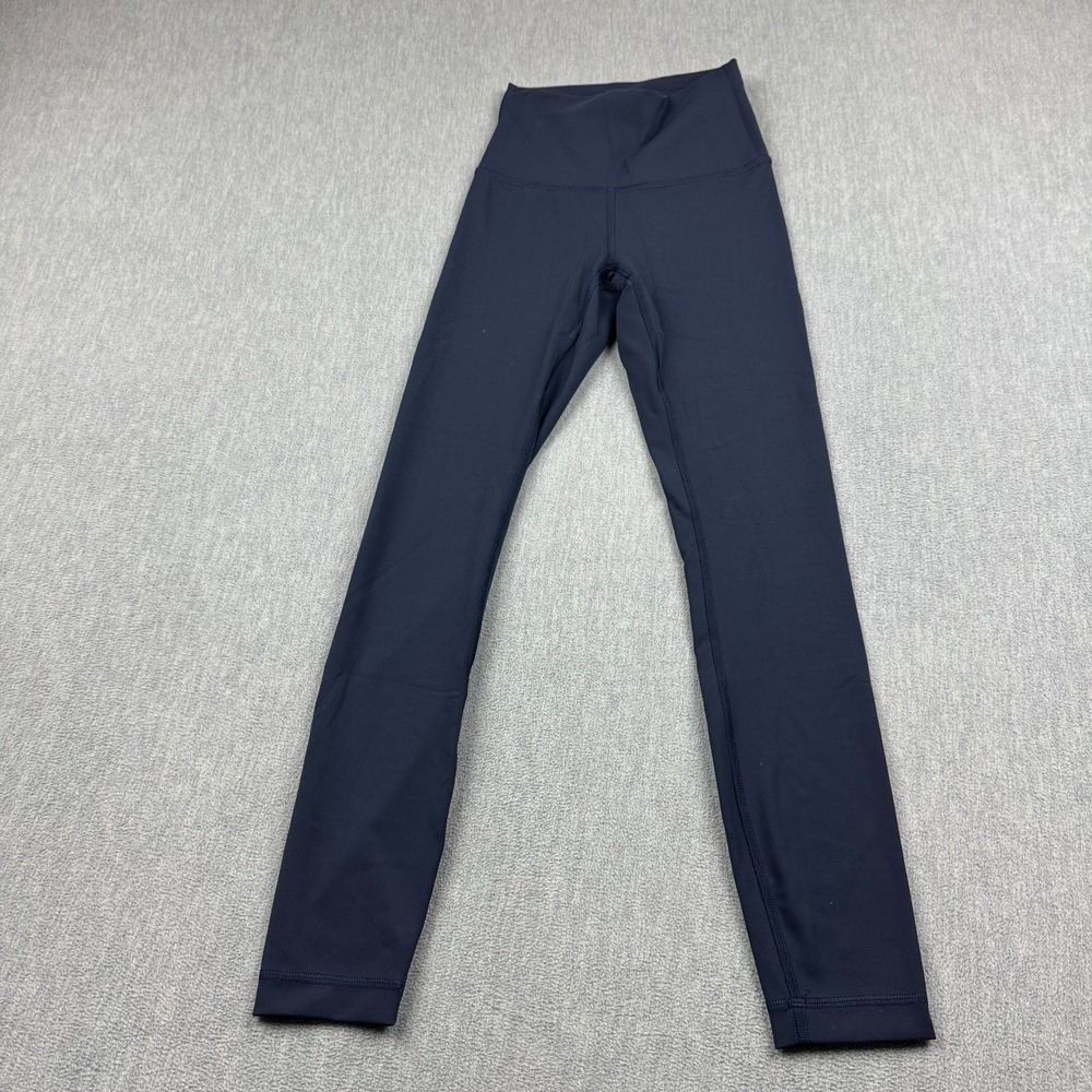 Lululemon Leggings Women 2 Blue Wunder Train High-Rise Tight 26" Yoga Gym‎ Pants